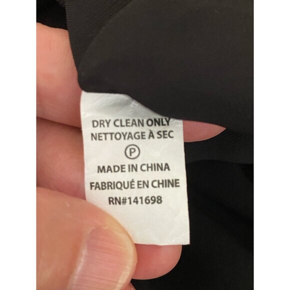 Ramy Brook Womens Black Beaded V-Neck Drape Detail Sleeveless Shift Dress Size 2 - Picture 15 of 16